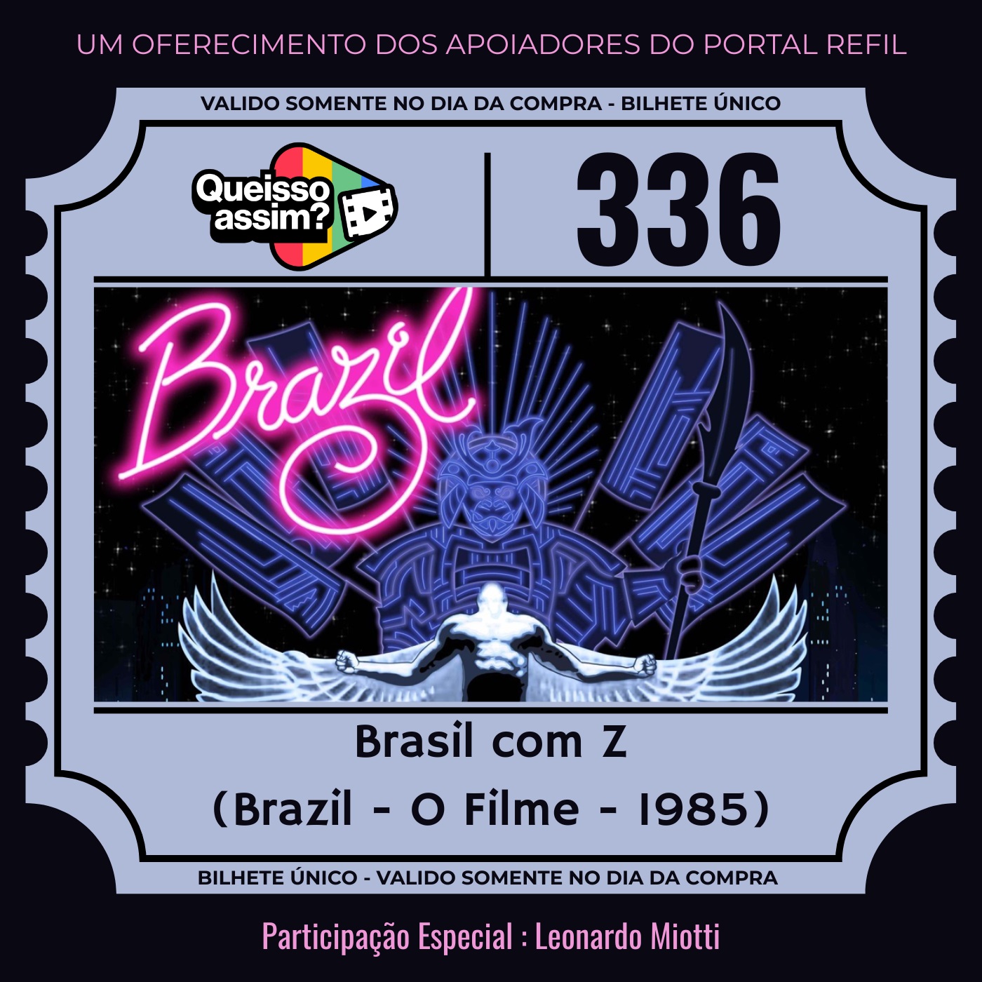 Cena do filme Brazil (1985) de Terry Gilliam, tema do episódio 336 do podcast QueIssoAssim