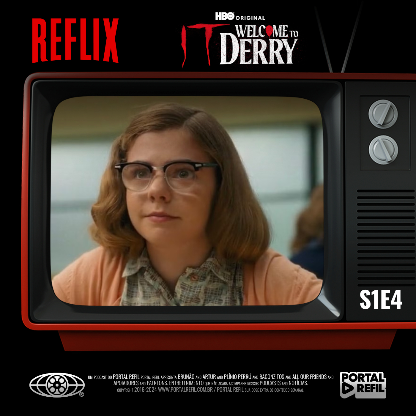Capa do Reflix 161 com arte da série IT: Bem-Vindo à Derry mostrando clima de terror e suspense do episódio 4.