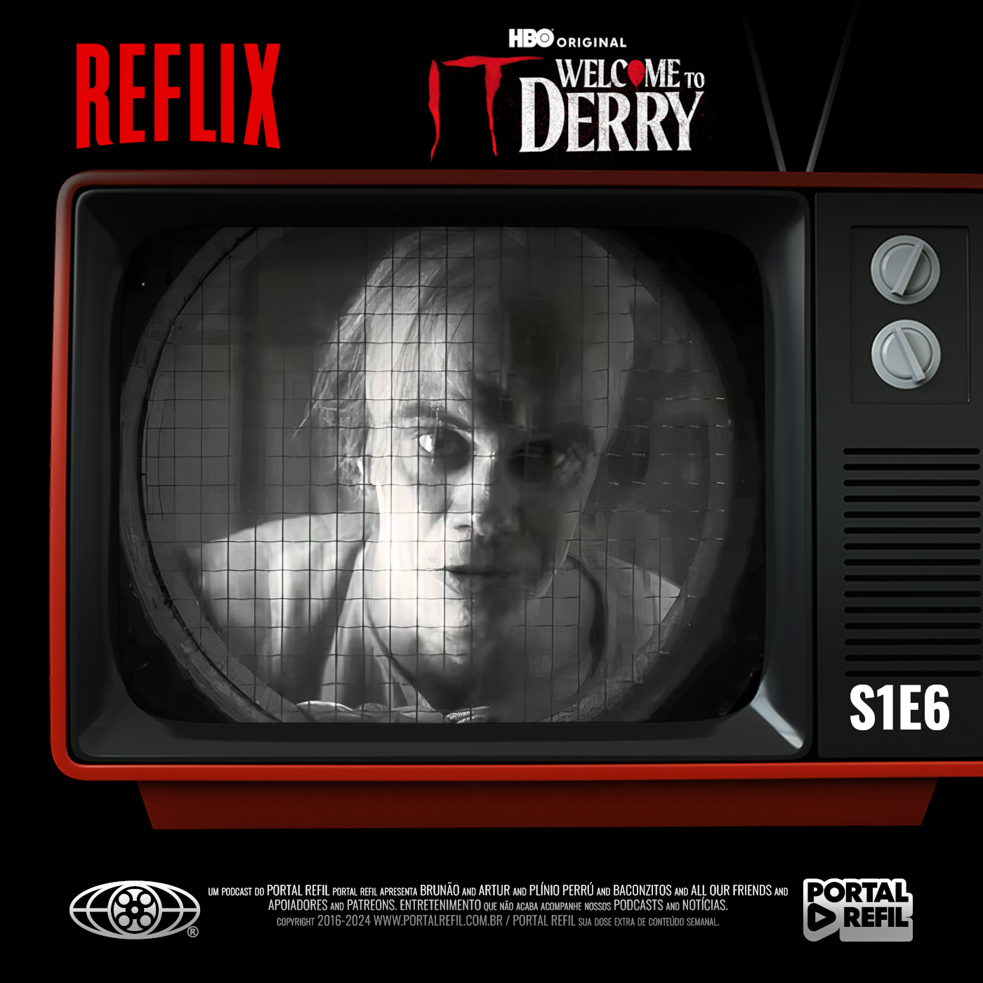 Capa do Reflix 163 com arte da série IT: Bem-Vindo à Derry destacando acontecimentos do episódio 6.