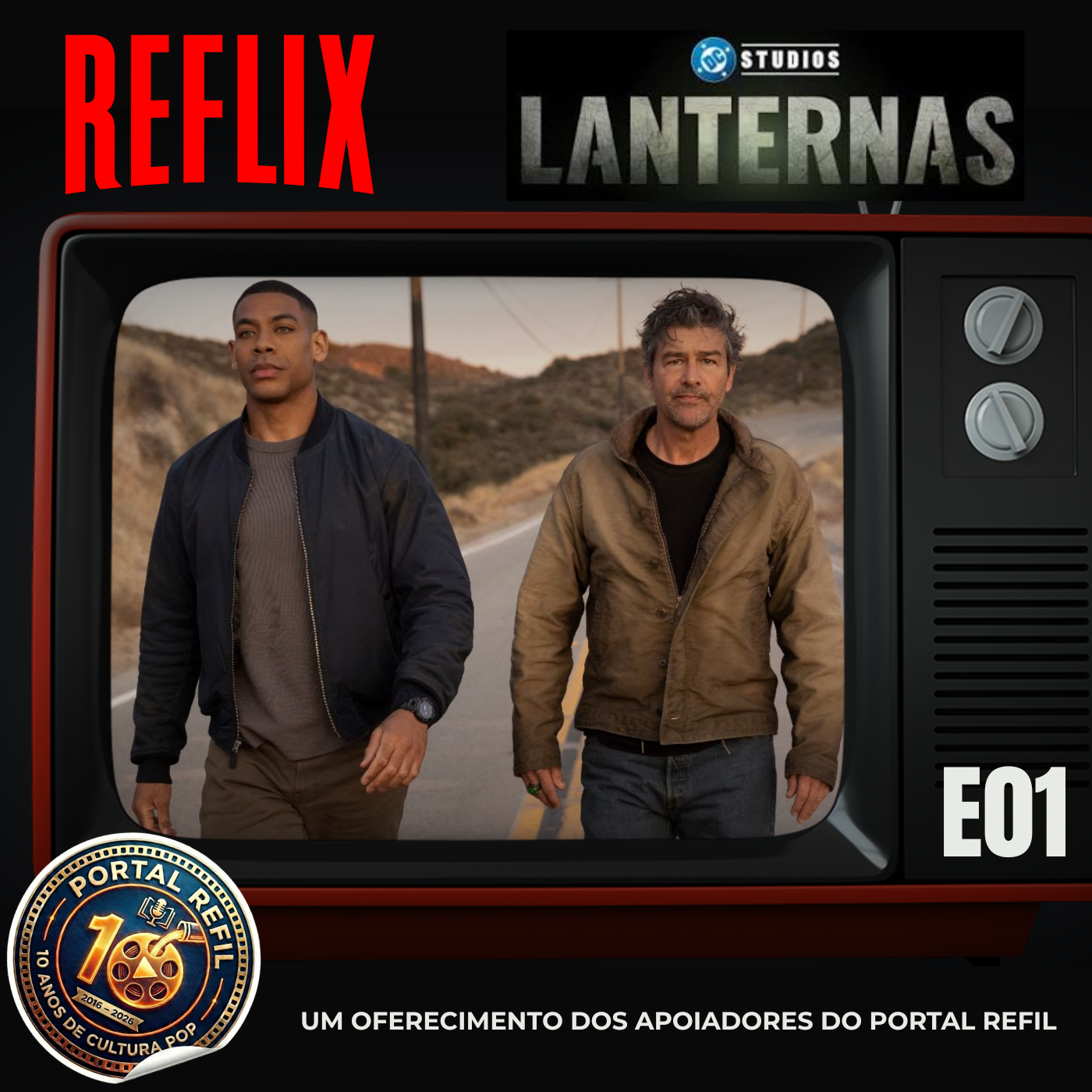 Reflix 182 analisa o primeiro episódio de Lanternas, série da HBO Max com Hal Jordan e John Stewart