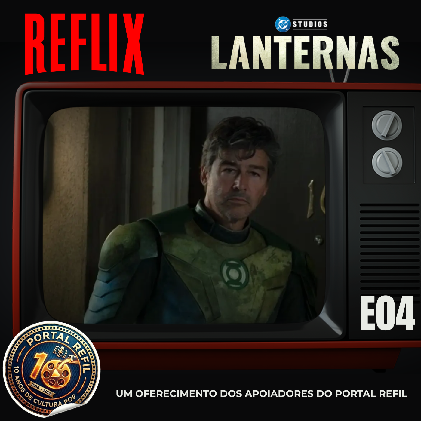 Reflix 185 analisa o episódio 4 de Lanternas, a revelação do Caçador Cósmico e o conflito entre Hal Jordan e John Stewart