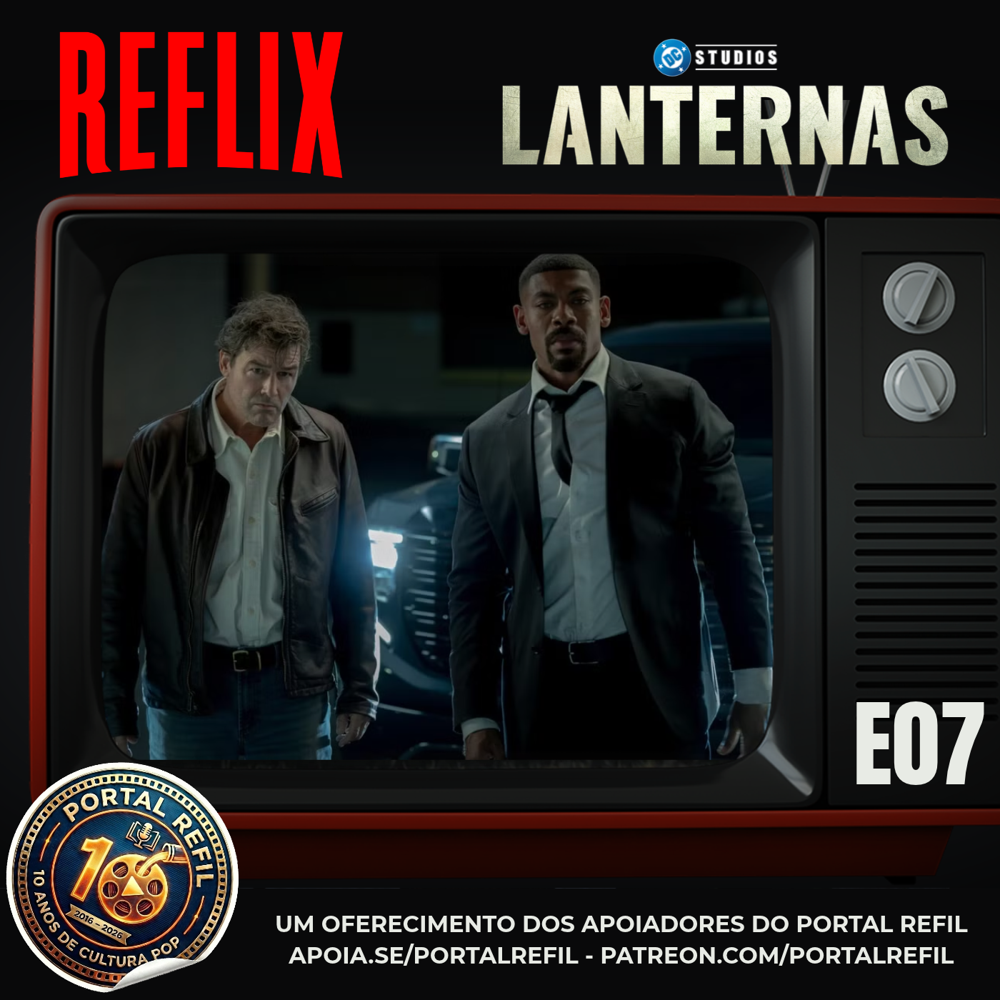 Reflix 188 analisa o episódio 7 de Lanternas, o passado de Hal Jordan, John Stewart, o Halogram e o retorno de Sinestro