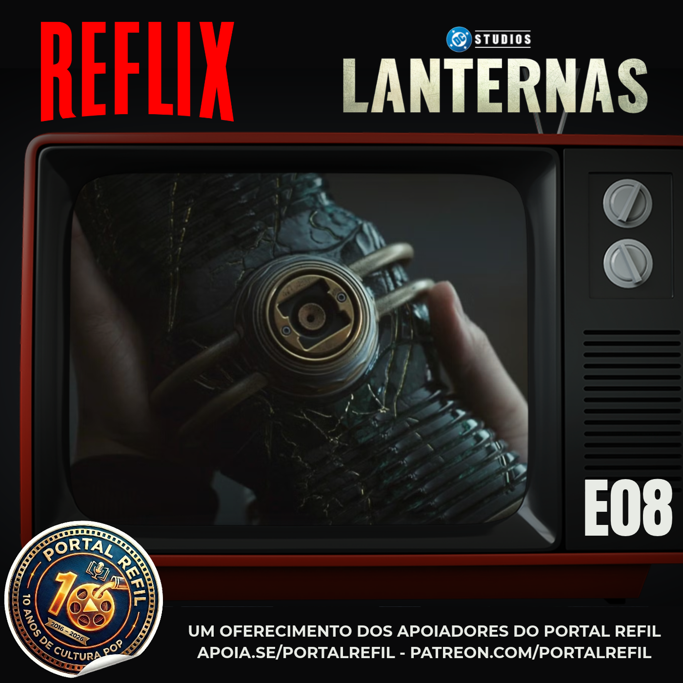 Reflix 189 analisa o episódio 8 de Lanternas, o final da temporada, a morte de Hal Jordan e o destino de John Stewart